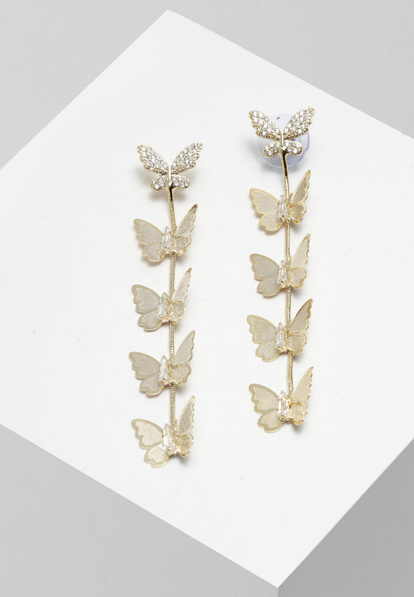 Butterfly kullatut korvakorut