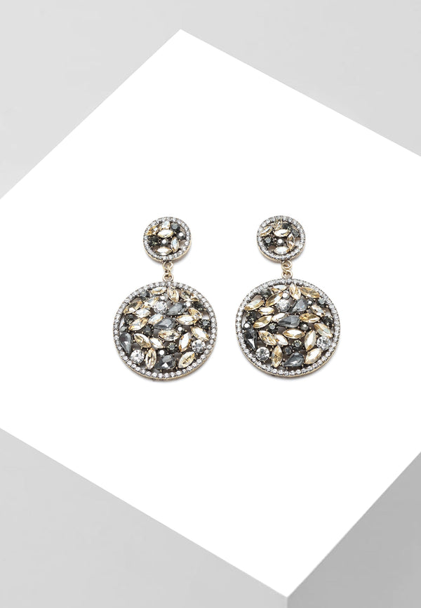Boucles d'oreilles en strass et cristal scintillant