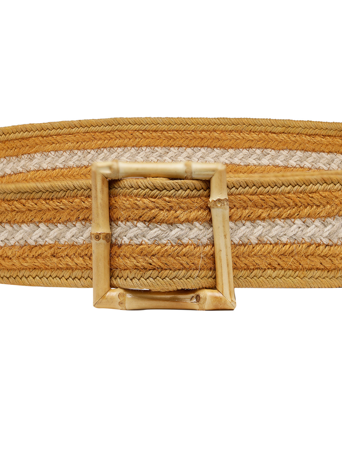 Woven Square Buckle Styling Belt