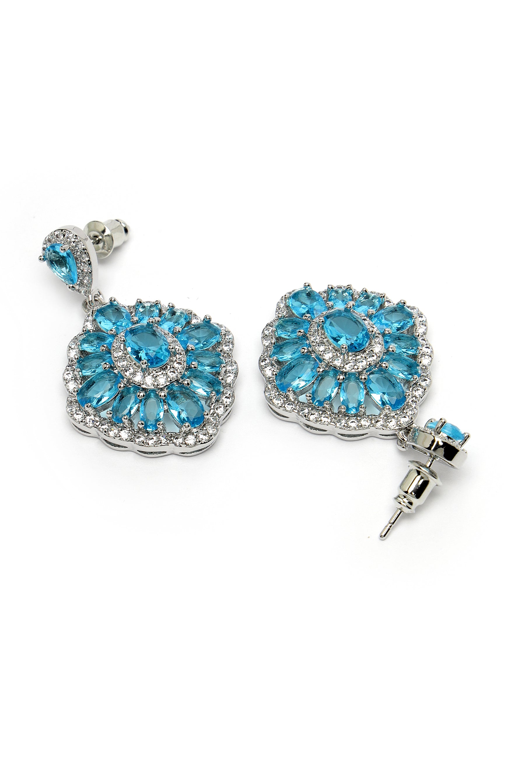 Cubic Zirconia Statement Earrings