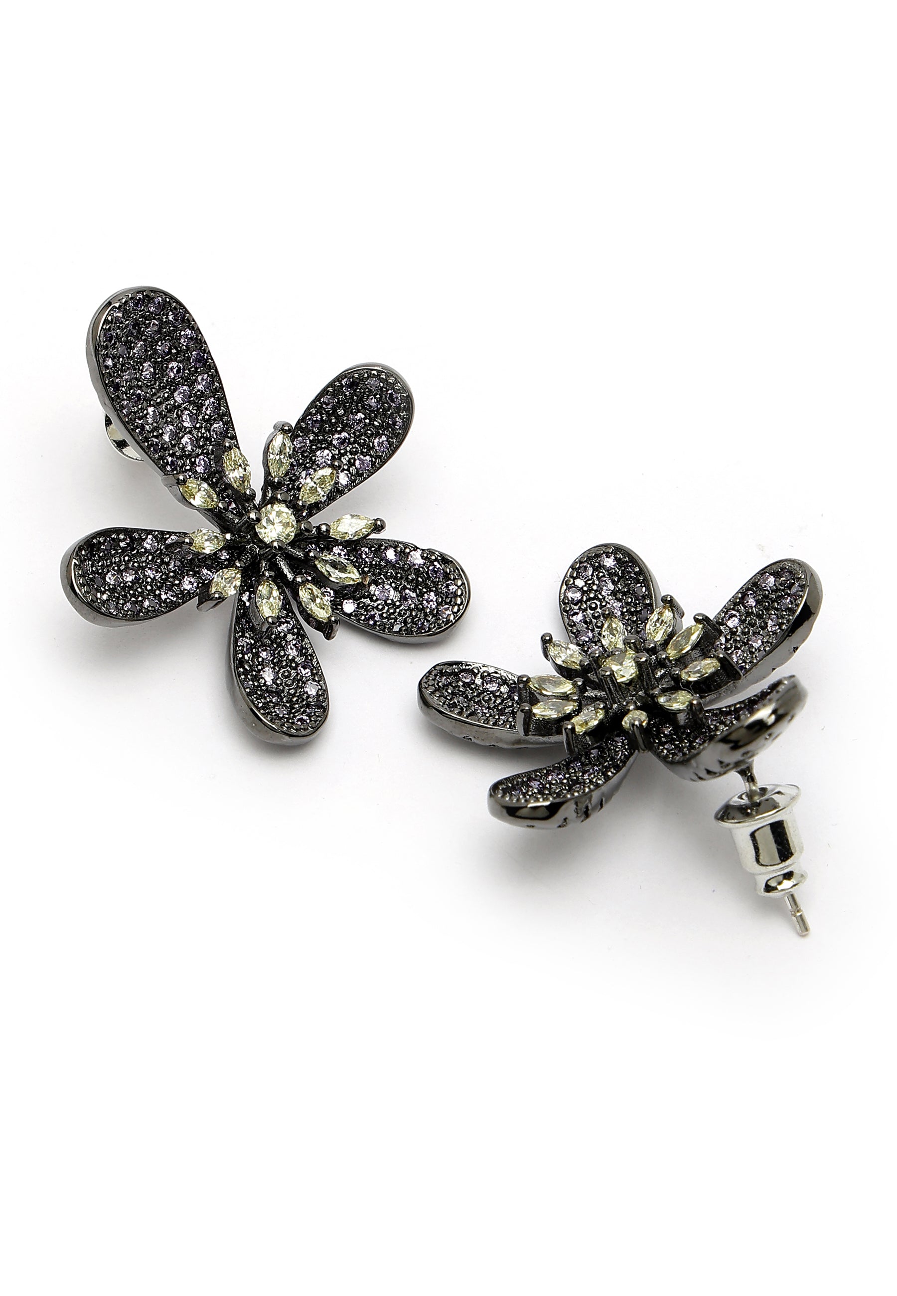 Zirconia Floral Studs