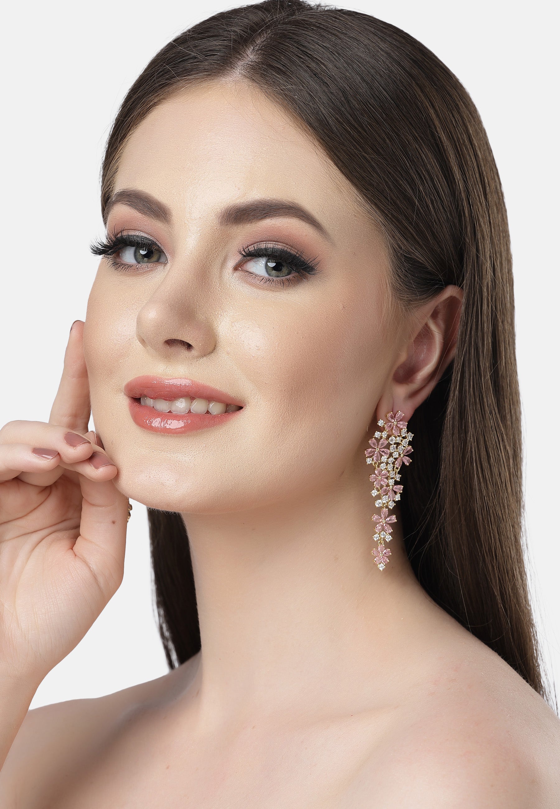 Elegant Floral Cascading Earrings