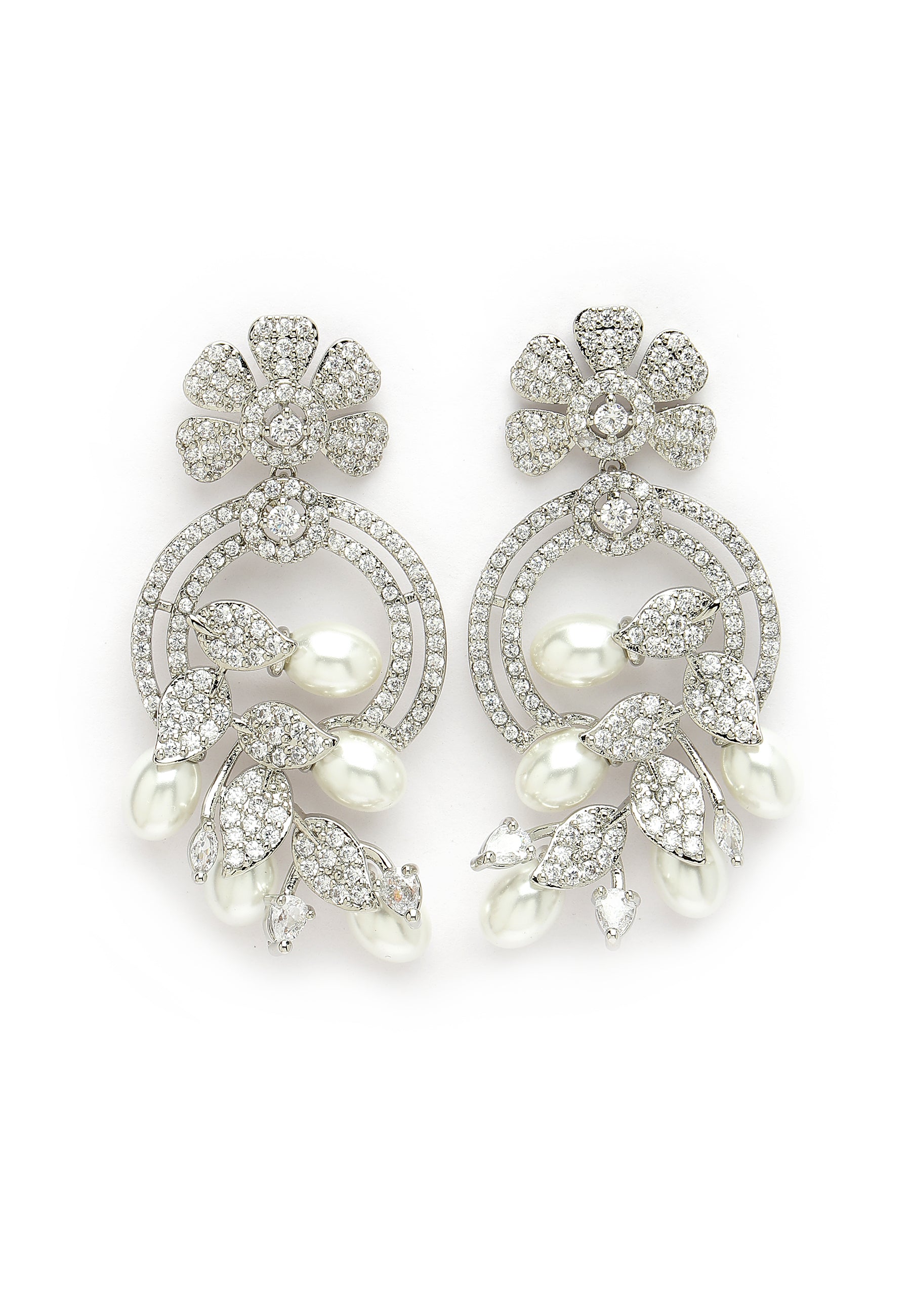 Fashionable Zirconia Drop Earrings