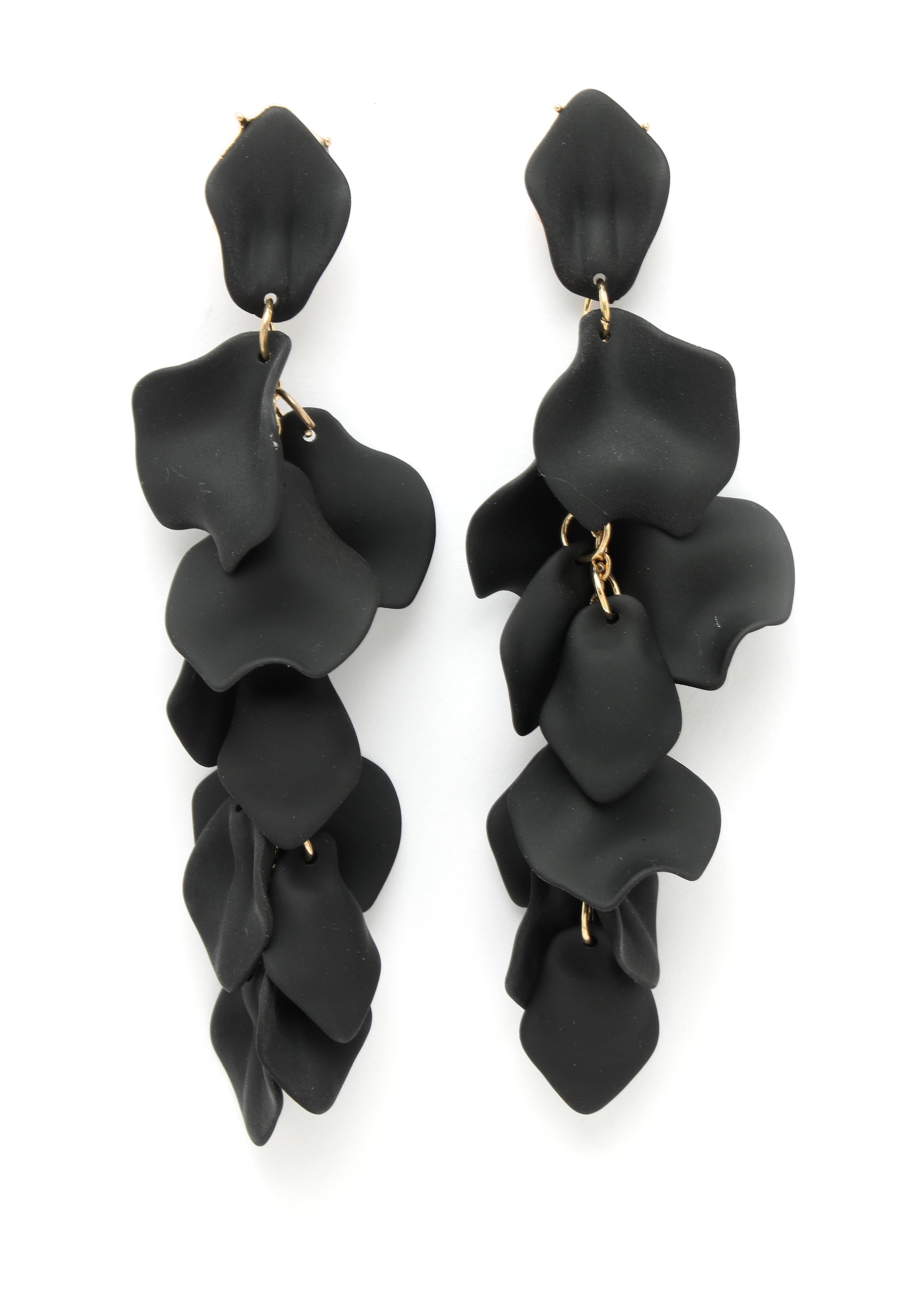 Earrings Dunglers Múnlaithe Peitil Black Rose