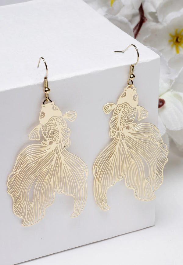 Hollow Fish Shaped Earrings