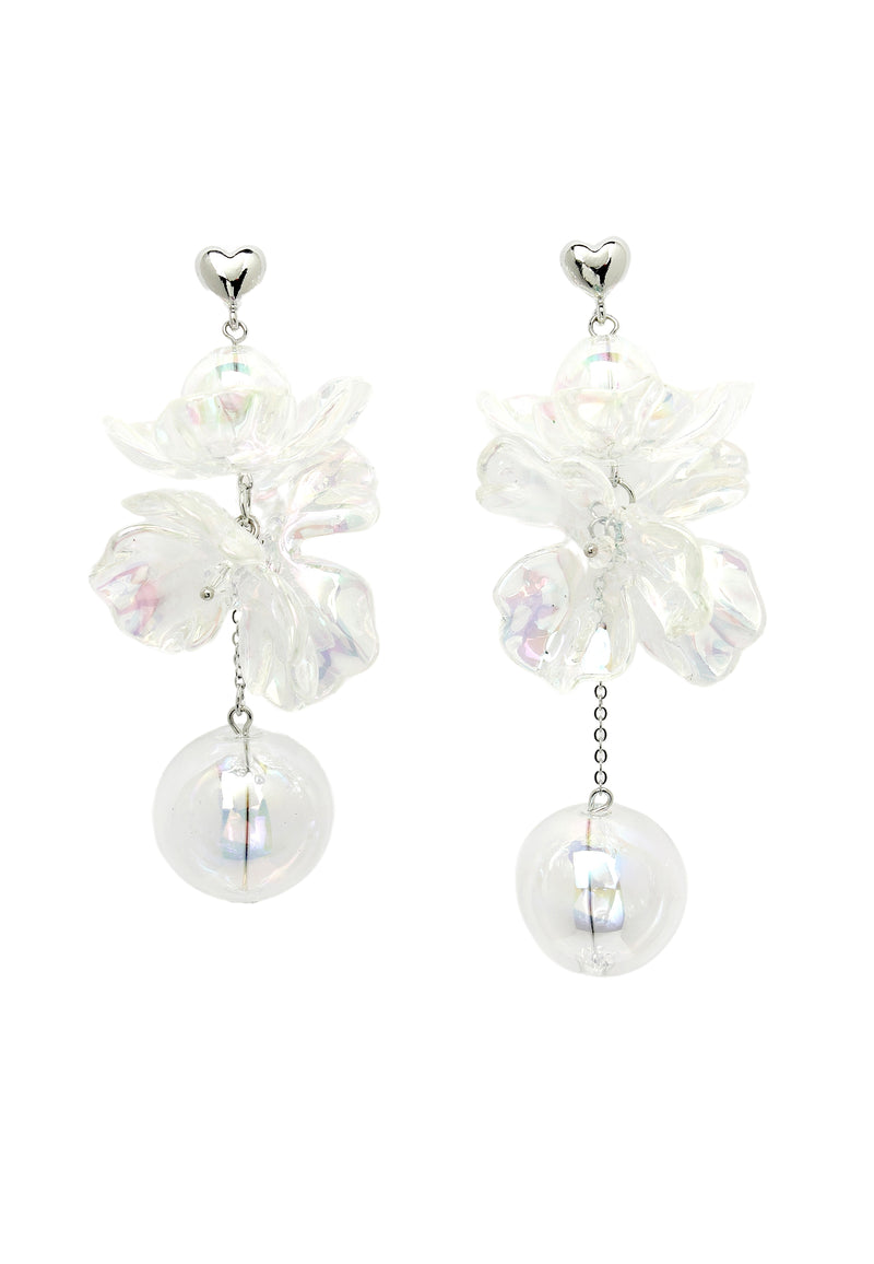 Mother of Pearl Floral Dangling Earrings