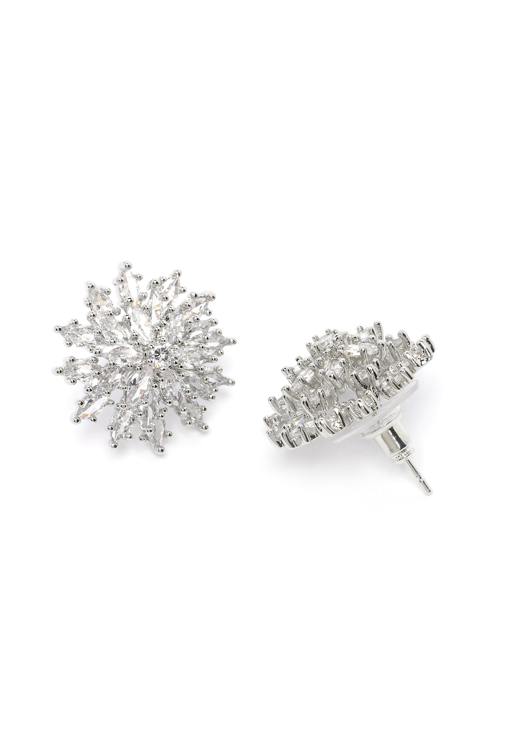 Boucles d'oreilles en forme de flocon de neige