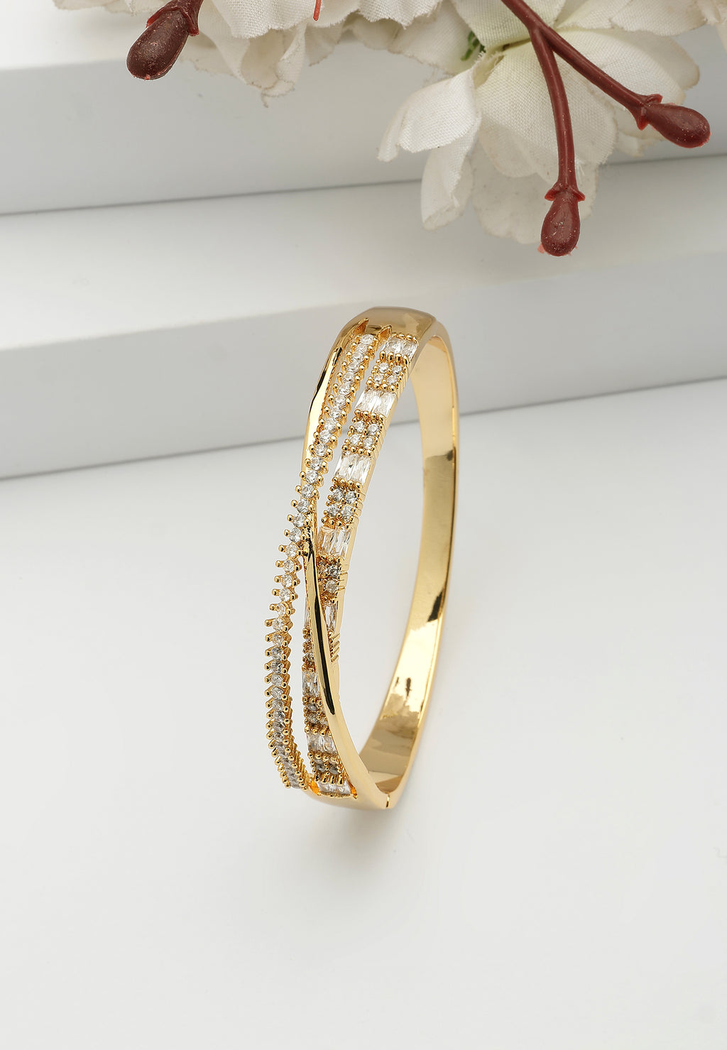 Brazalete de Diamante Golden Twirl