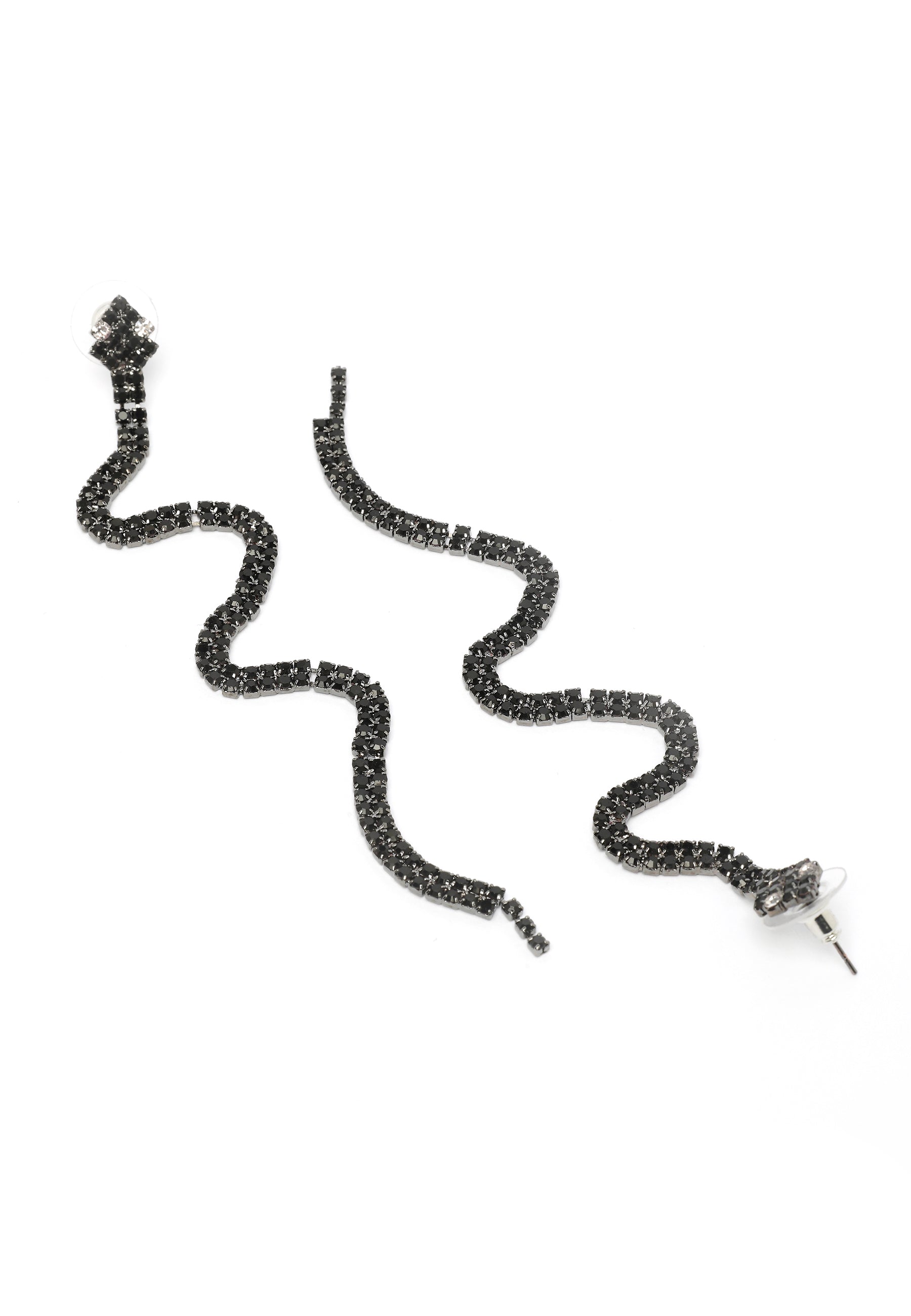 Boucles d'oreilles longues serpent élégantes