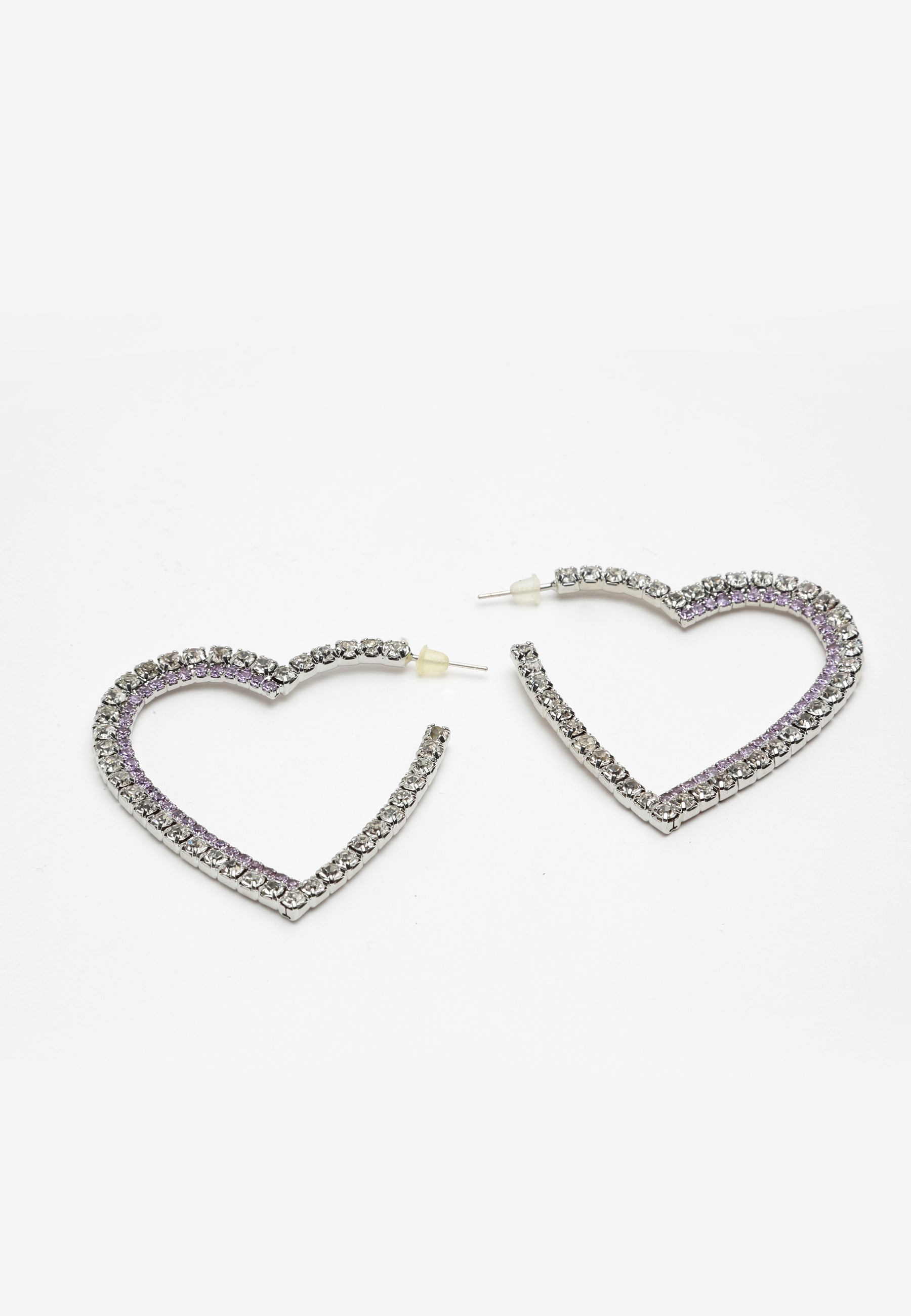 Crystals Studded Heart korvakorut